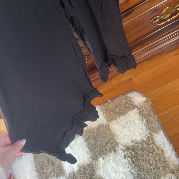 Mud Pie Elegant Black Maxi Dress with Buttons - Picture 4 of 6